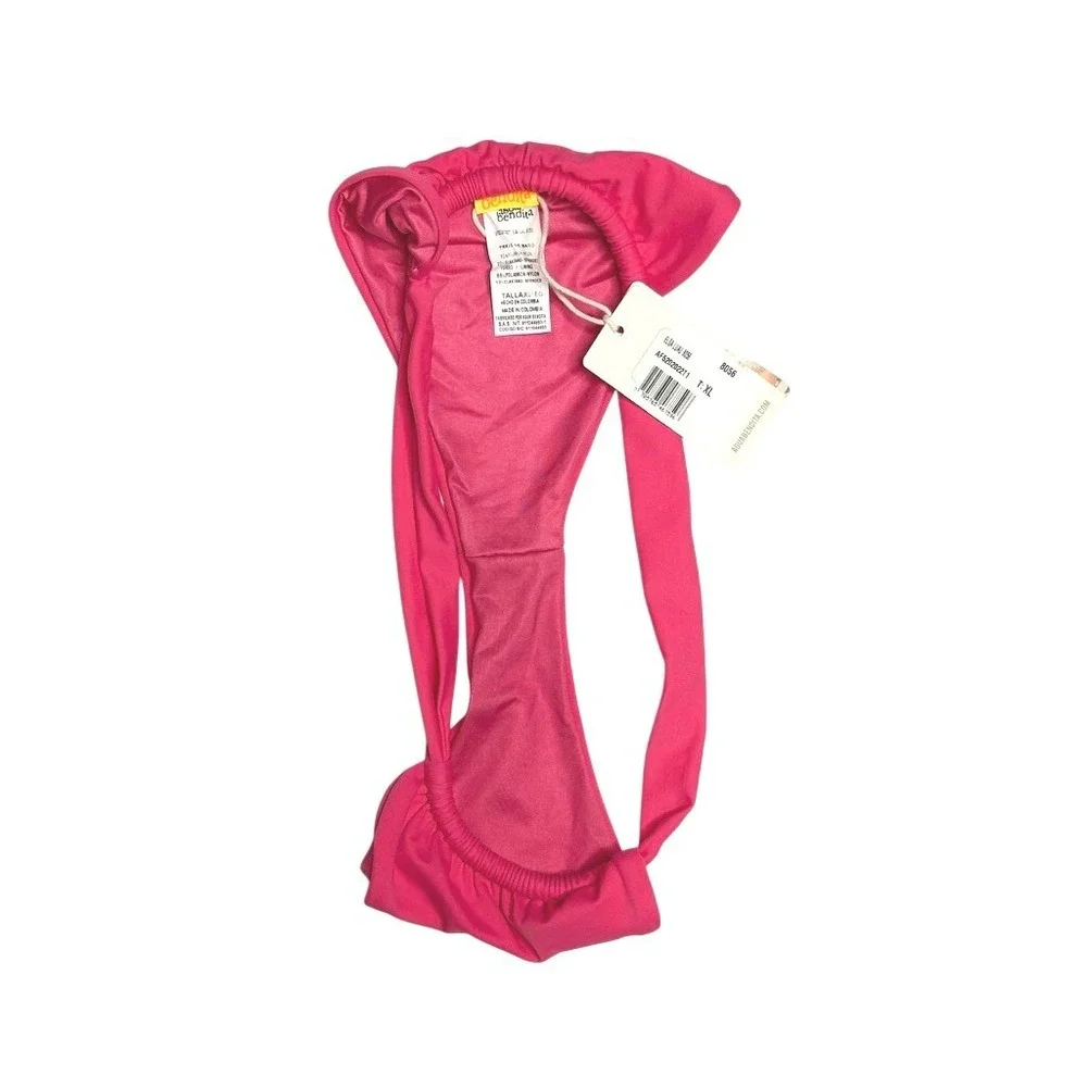 Agua Bendita Elsa Luau Bikini Bottom XL Pink Brazialian Vacation Swimwear‎ NWT
